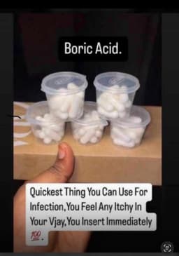 Boric acid capsule