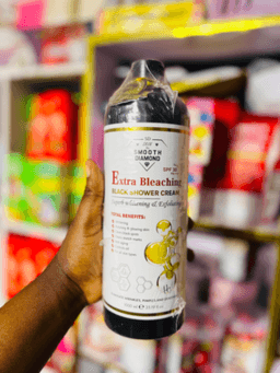 Extra bleaching black shower cream