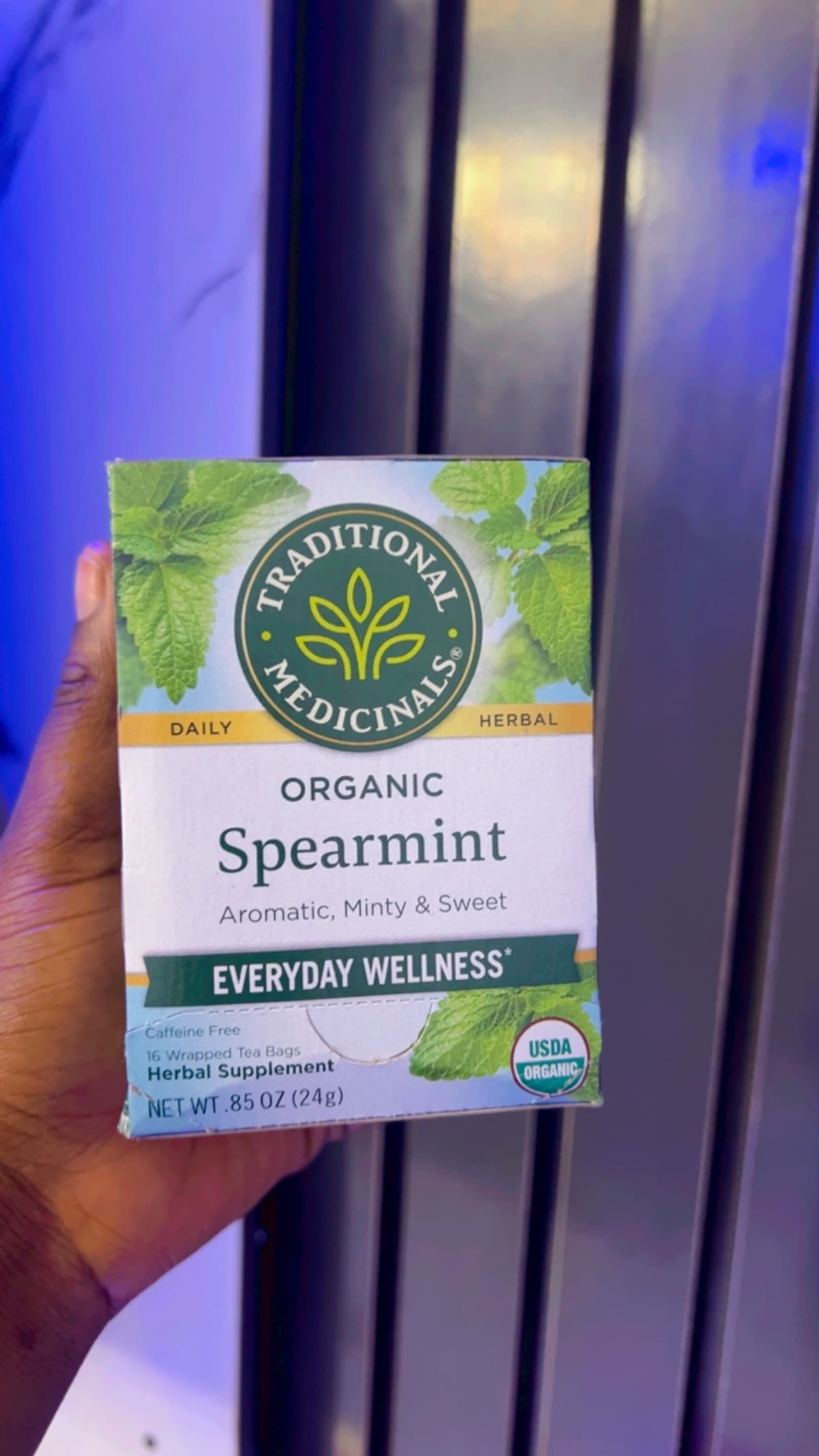 Organic spearmint tea