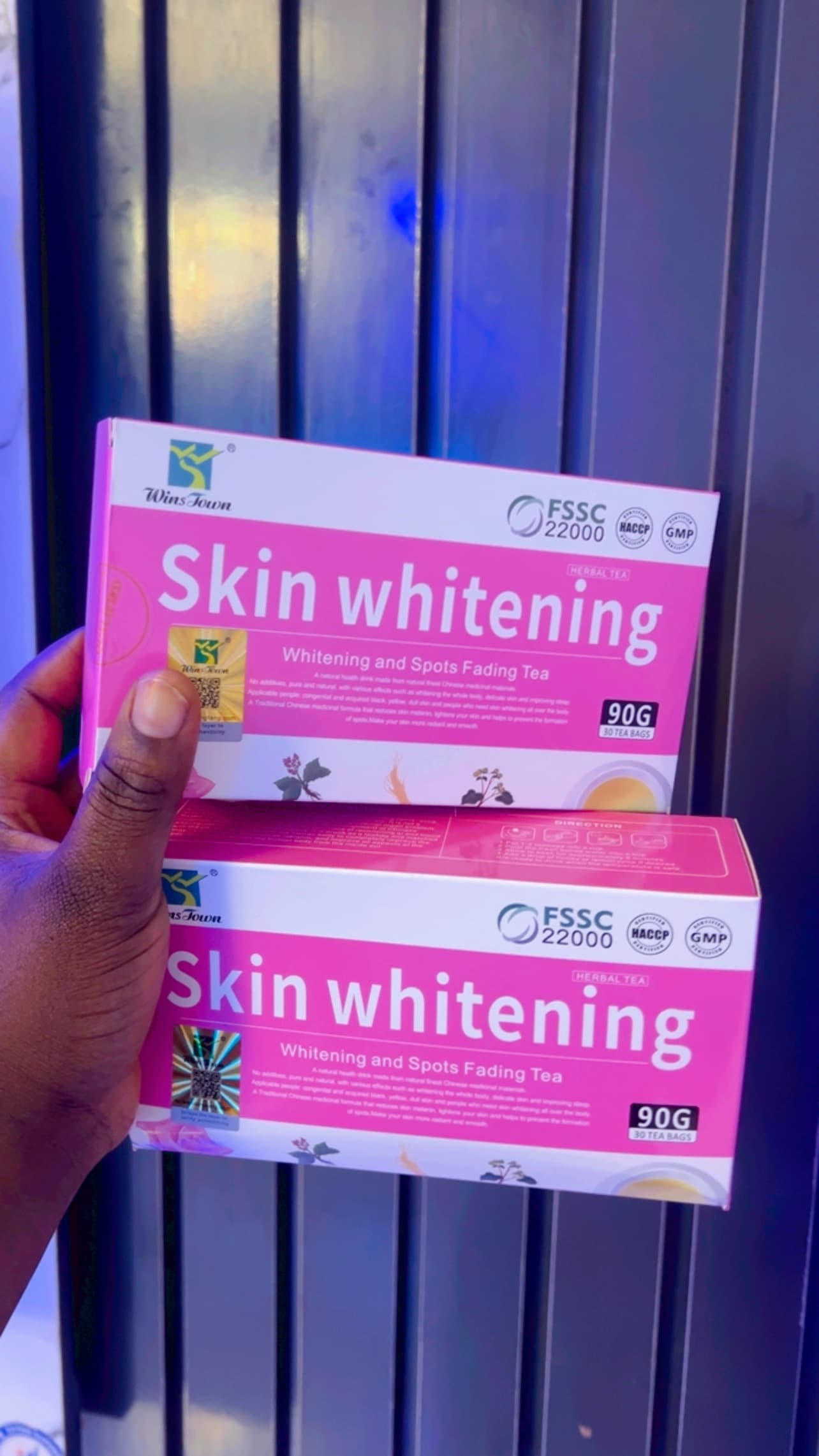 Skin whitening tea